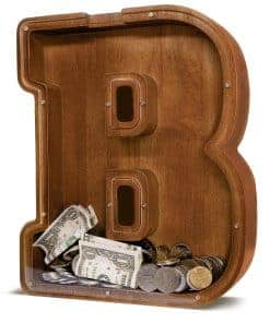 Alcancía de Letra de Madera JOOMLAFLY para - Festival