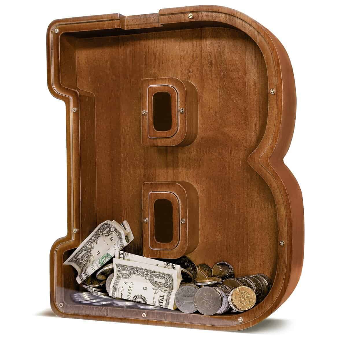 Alcancía de Letra de Madera JOOMLAFLY para - Festival