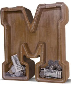 Hucha de Madera con Letra JOOMLAFLY para -M