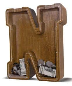 Alcancía de Madera con Letra JOOMLAFLY para -estivales