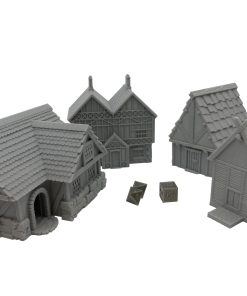 Escena de Casas de Pueblos y Aldeas HAUTICO, Paisaje de