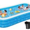 Piscina Inflable azamine con Bomba - 130"x 72" x 22"
