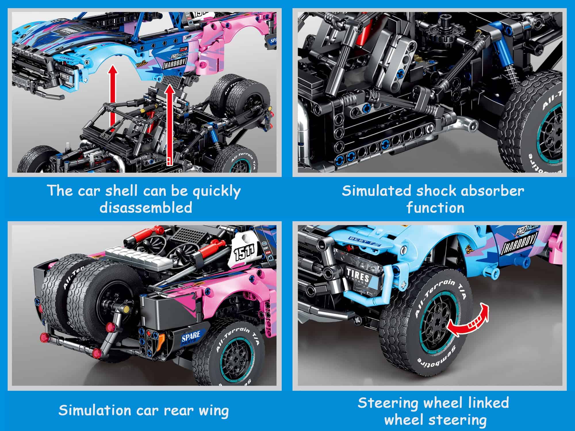 Modelo de Coche de Construcción Todoterreno RC Technic, Kit - Imagen 4