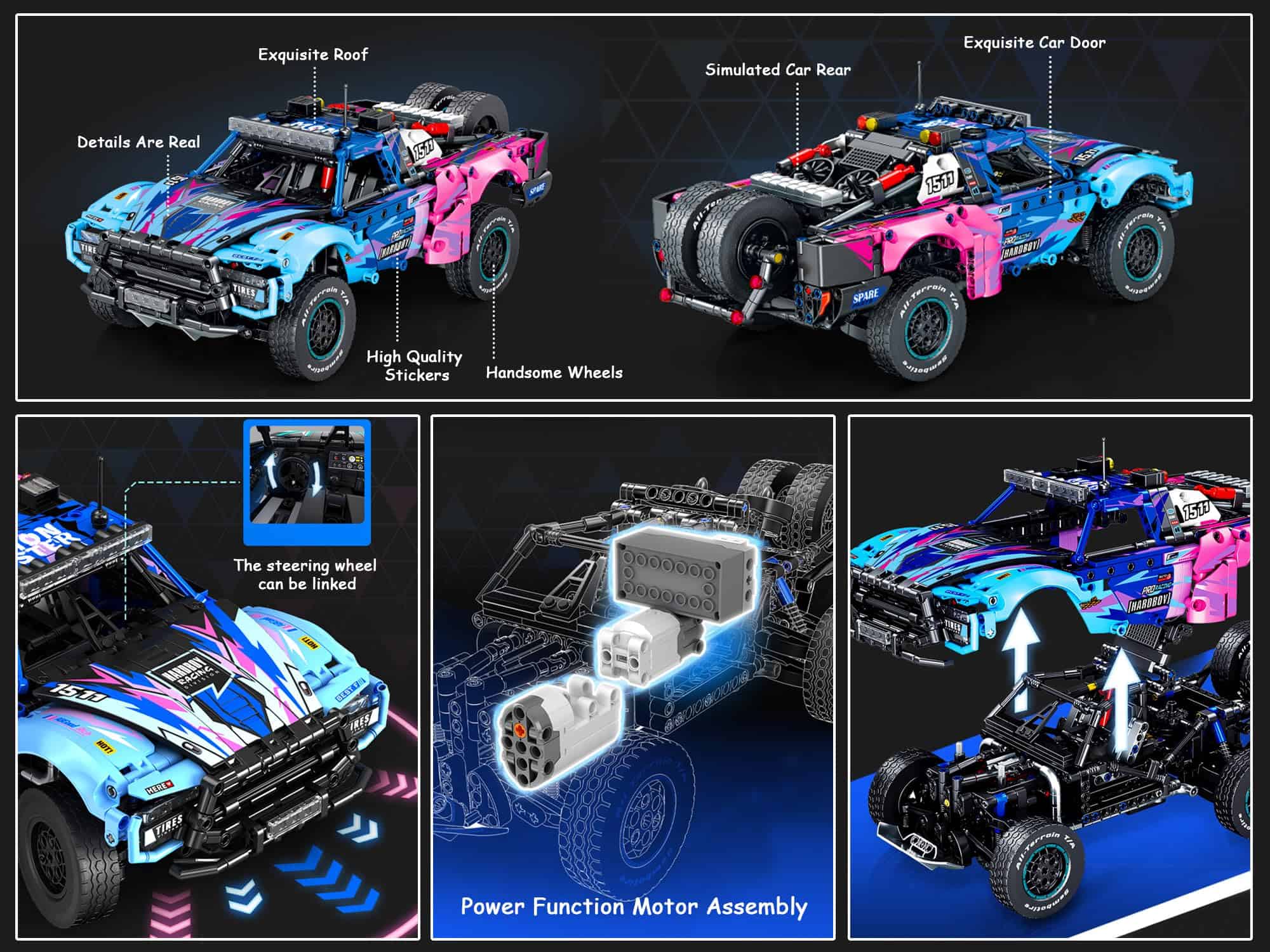Modelo de Coche de Construcción Todoterreno RC Technic, Kit - Imagen 6