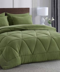 Chezmoi Collection Jasper Juego de Cama Completo en Verde