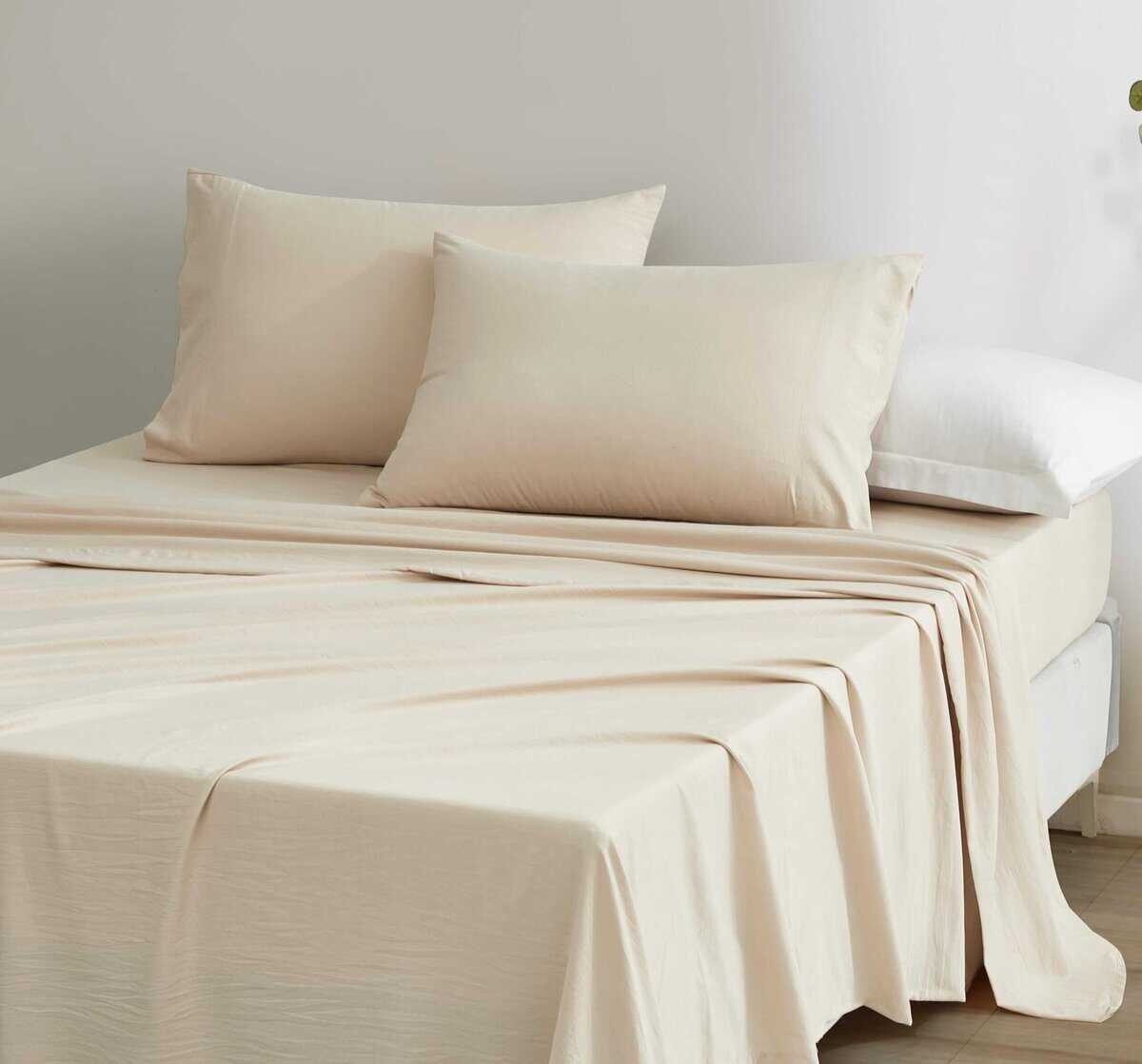 Juego de Sábanas California King Size Stone Washed Chezmoi