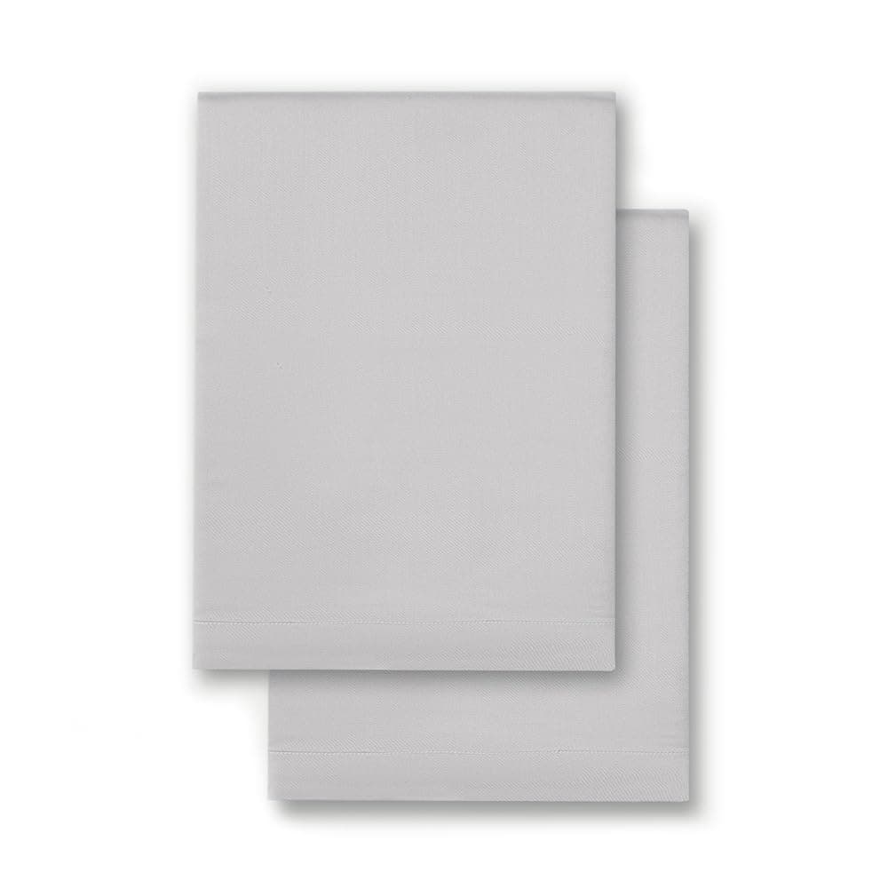 Funda de Almohada Tamaño Estándar Gris Claro de Cozy Earth