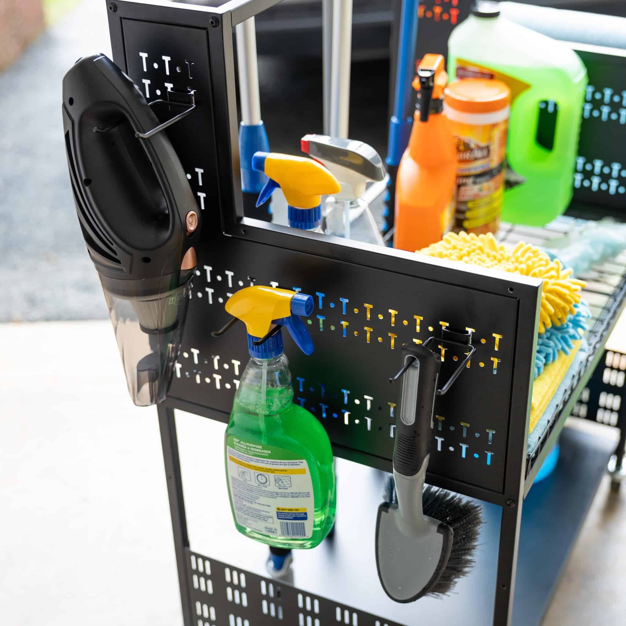 Carrito Grande de Limpieza con Ruedas, Carro de 3 Niveles - Imagen 7