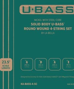 Juego de Cuerdas para U�BASS� de Cuerpo Sólido Niquelado