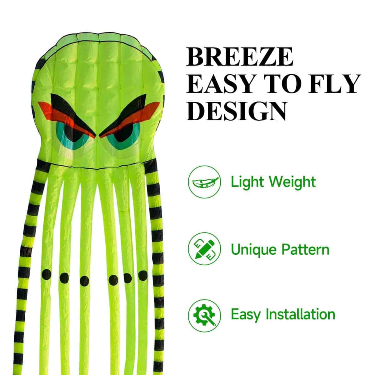 Cometa 3D de pulpo ultra grande y divertida de 8 metros con - Imagen 3