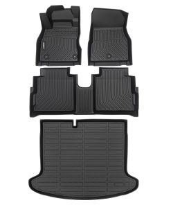 GINOWY - Juego de tapetes y forro de carga para Nissan