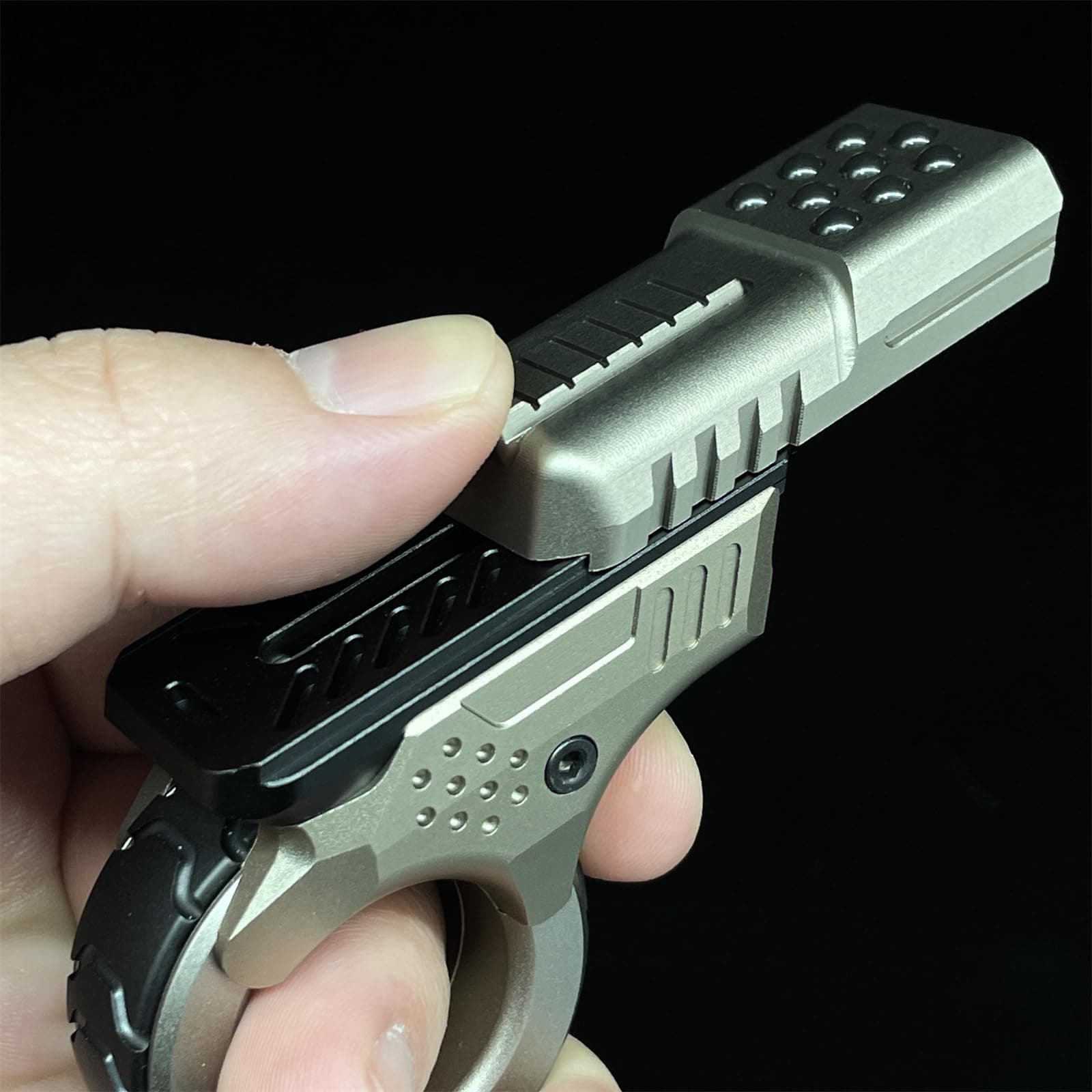 Anillo Fidget Slider de Rueda de Trinquete de Aleación Zoom - Imagen 6