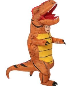 Disfraz Inflable de Dinosaurio Talla Infantil (Marrón, 5 a