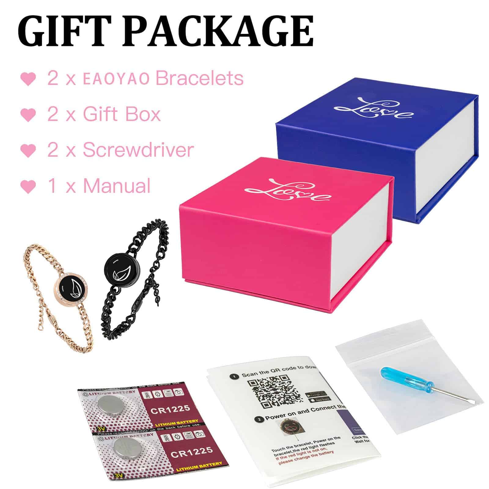 Pulseras de contacto de larga distancia EAOYAO, Pulseras - Imagen 7