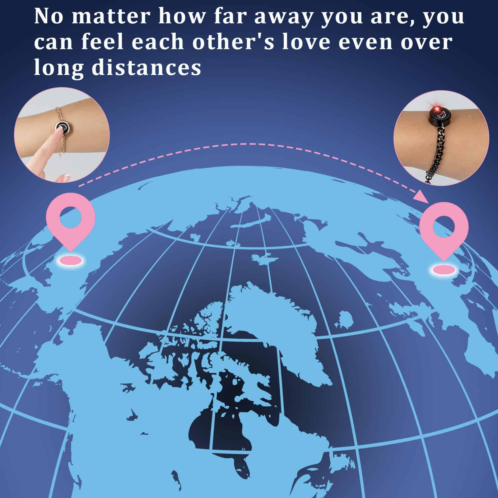 Pulseras de contacto de larga distancia EAOYAO, Pulseras - Imagen 3