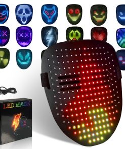 Máscara LED COOLGUARDER con Sensor de Gestos, Máscara