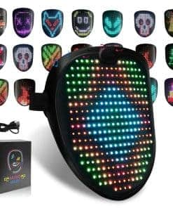 Máscara Led COOLGUARDER con Efectos de Sonido y Sensor de