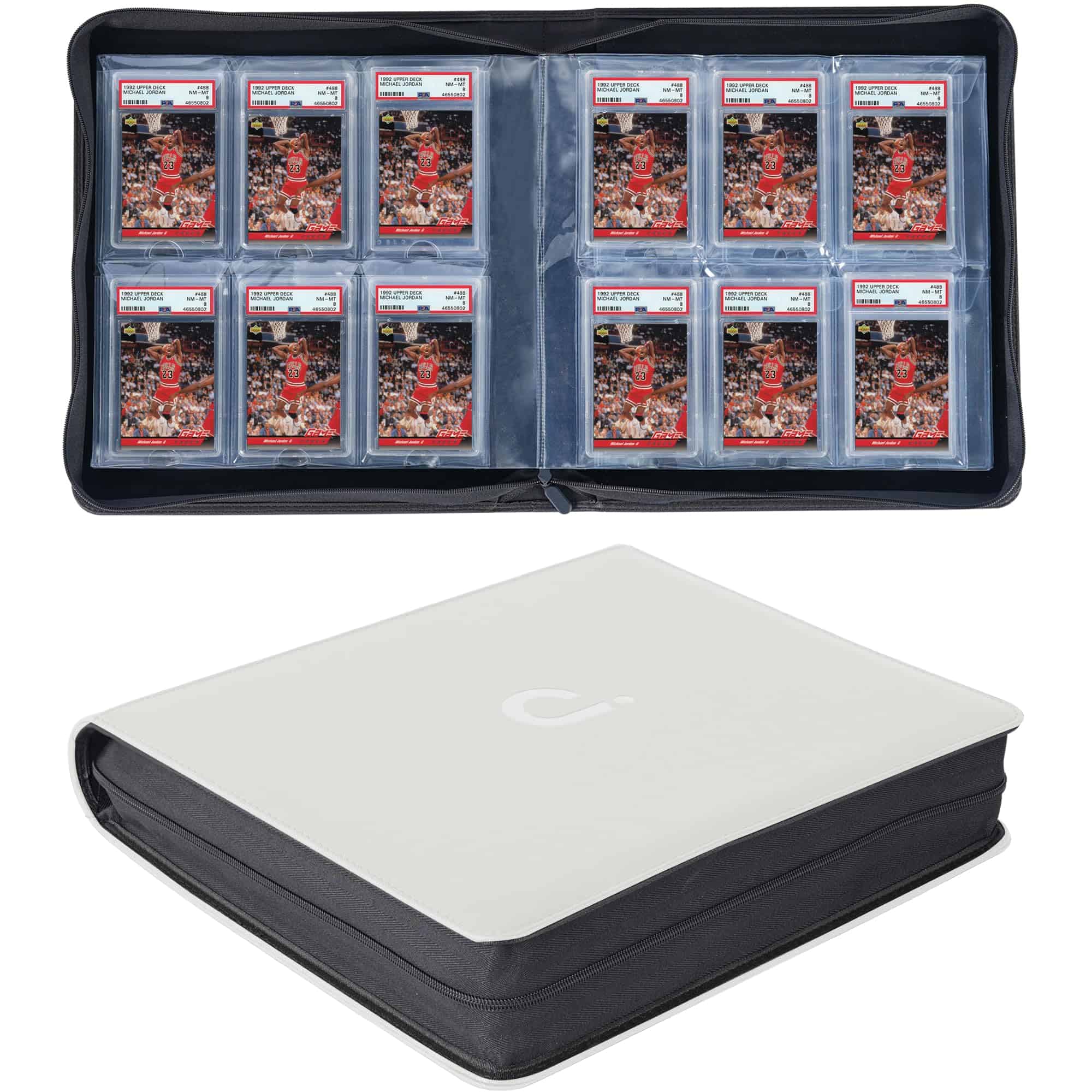 D DACCKIT Carpeta de tarjetas graduadas, Soporta 60