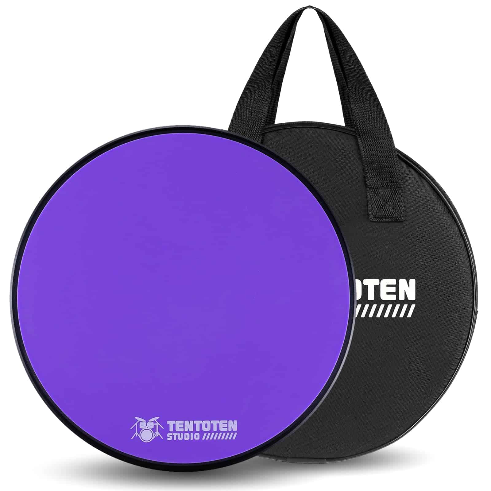 TENTOTEN Tambor Pad 12 Pulgadas, Pad de Práctica de Tambor