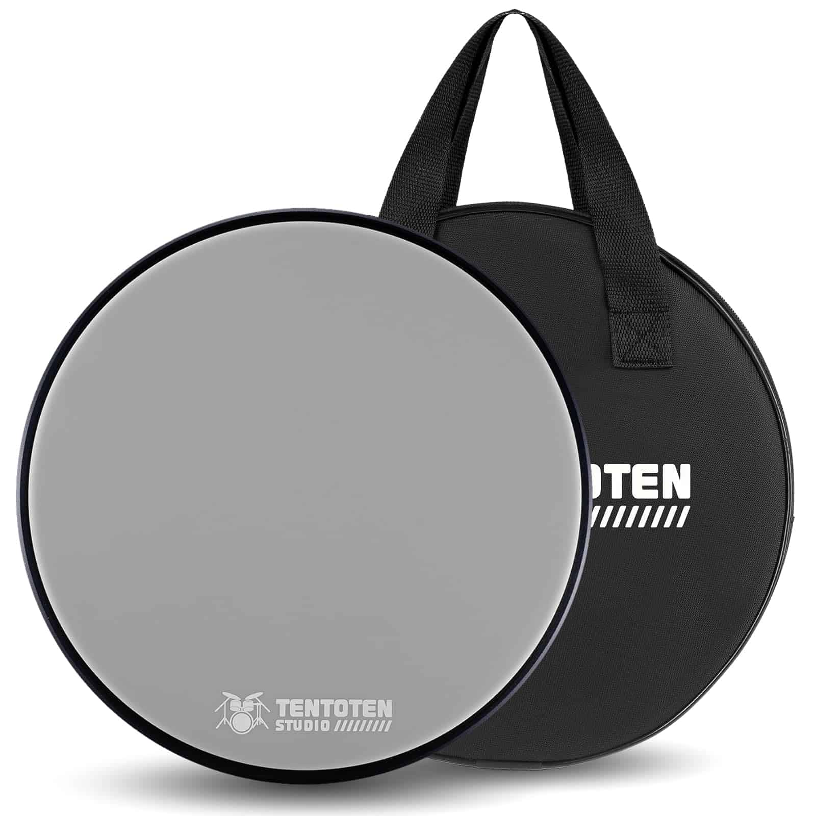 TENTOTEN Drum Pad 12 Pulgadas, Pad de -Gris
