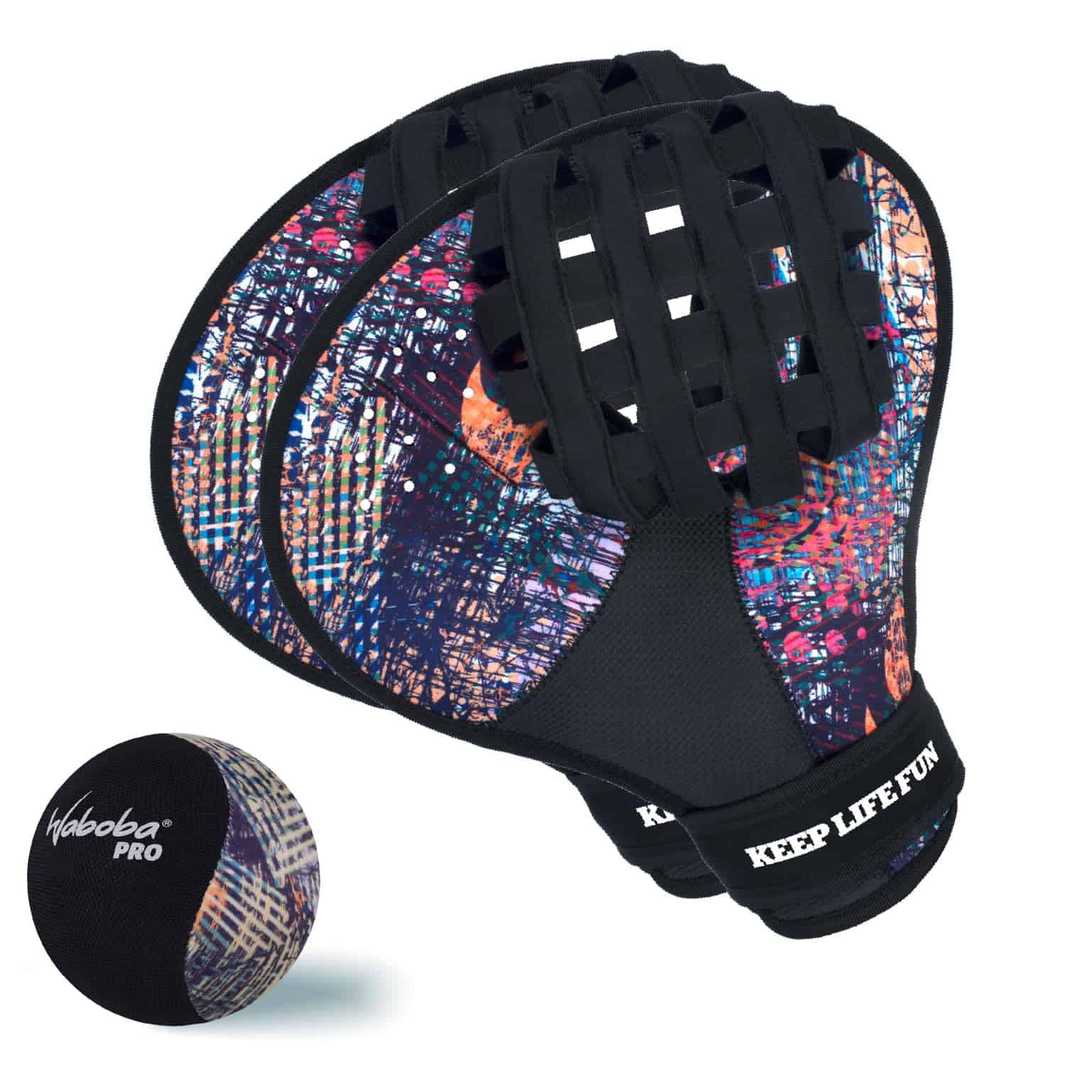 Juego de Guantes de Agua Waboba Catch Water Pro y Pelota de