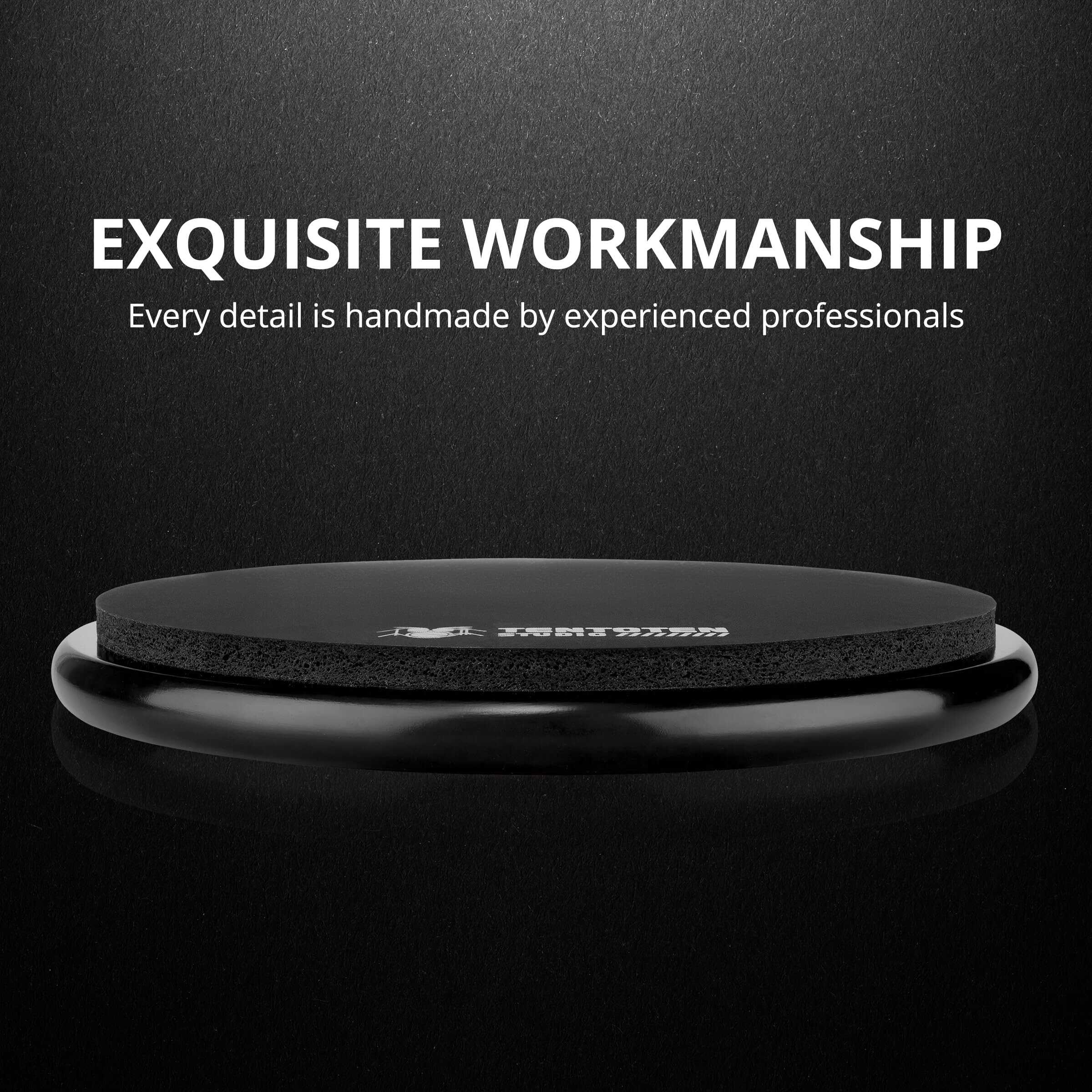 TENTOTEN Drum Pad 11 Pulgadas, Pad de Práctica de Tambor de - Imagen 7