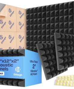 Paneles de Espuma Insonorizante Ekkogo de 18 Piezas para