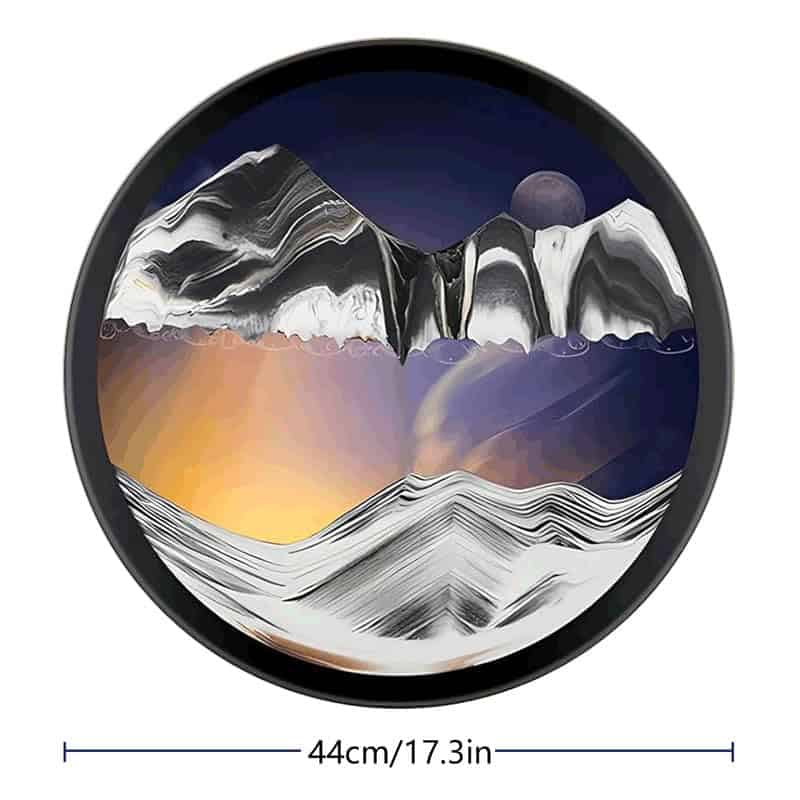 AECEVAN Sand Art Liquid Motion, 17.3'' -ork Decor - Imagen 4