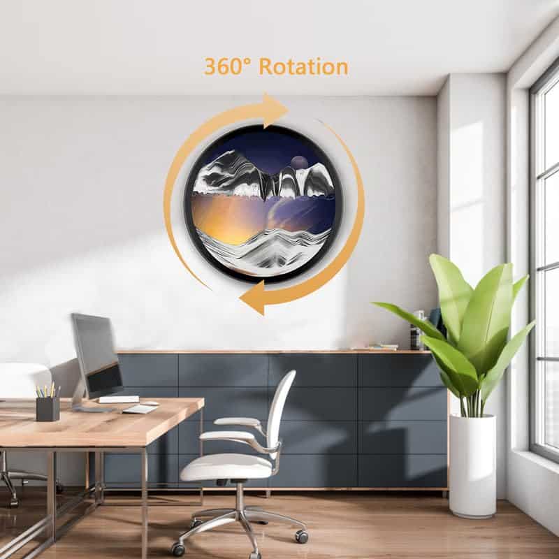 AECEVAN Sand Art Liquid Motion, 17.3'' -ork Decor - Imagen 5