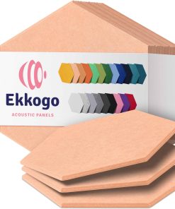Paneles Acústicos Ekkogo Pack de 12 Paneles -Durazno Beige