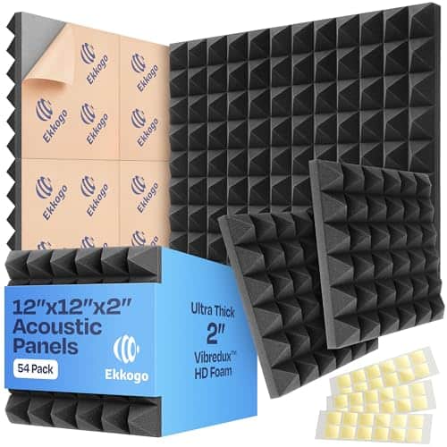 Panel de Espuma Insonorizante Ekkogo de 54 Piezas para