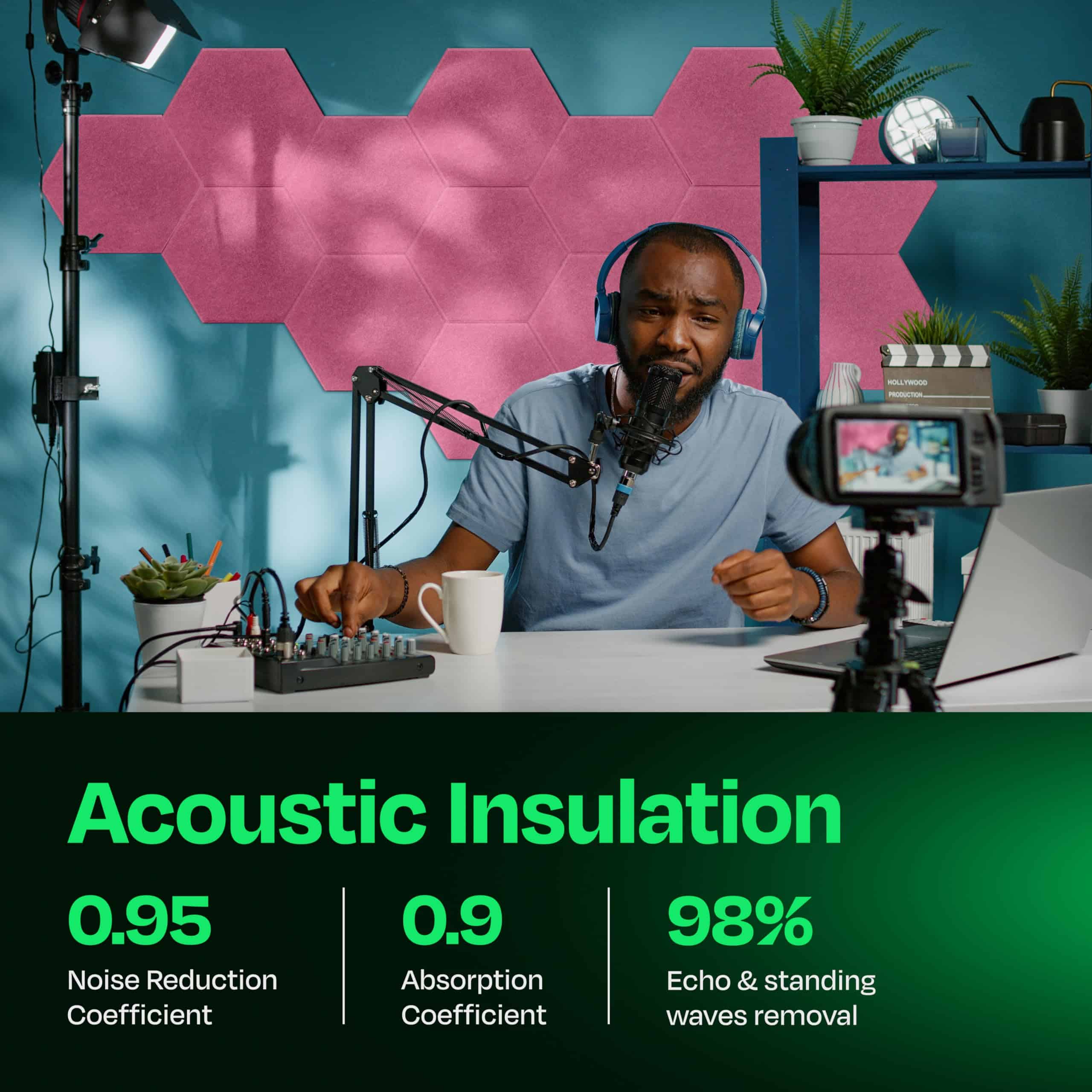 Paneles Acústicos Ekkogo Paquete de 12 - Paneles - Imagen 4