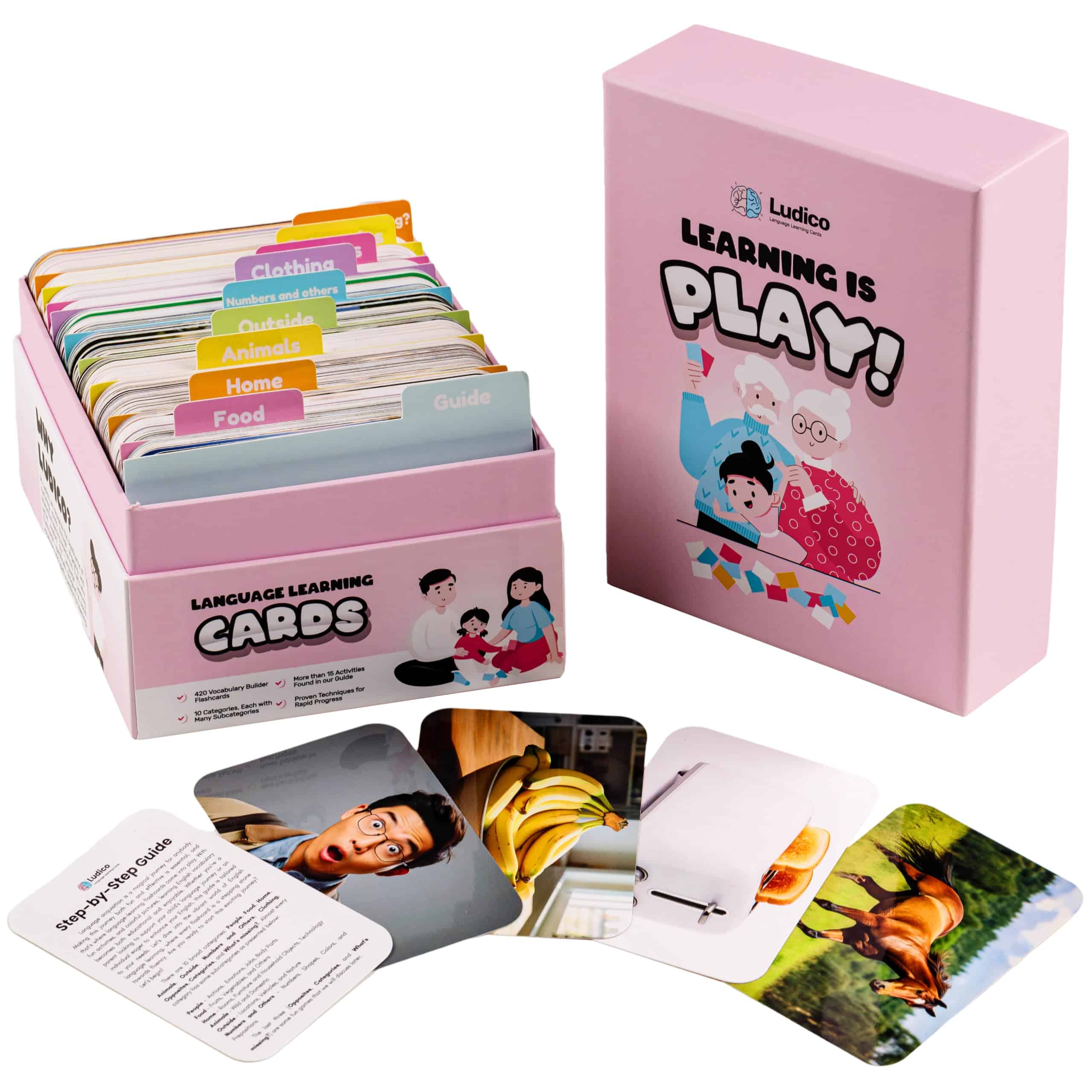 Barajas de Vocabulario: 420 Tarjetas de Aprendizaje de