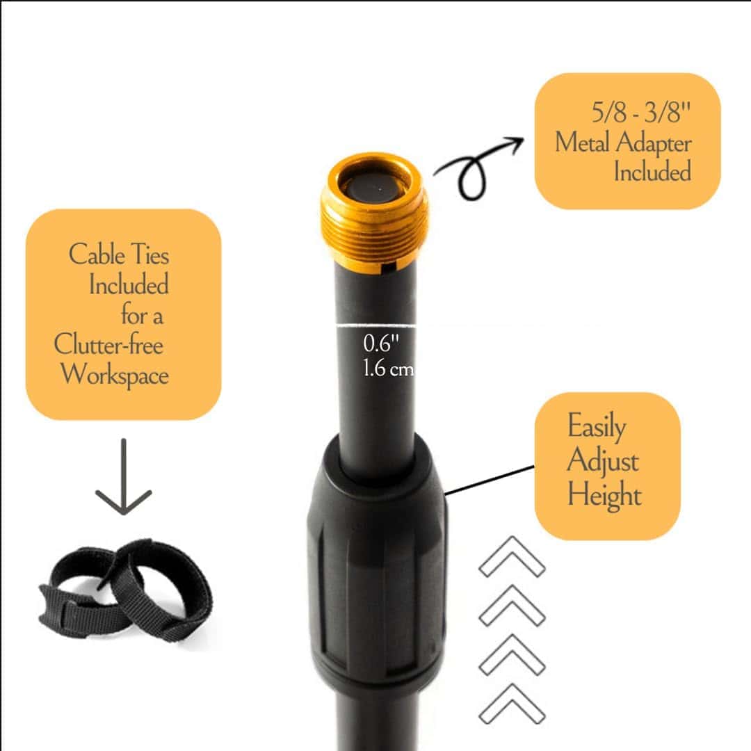 Paquete de 2 Soportes de Micrófono de Escritorio Simplurfi - Imagen 4