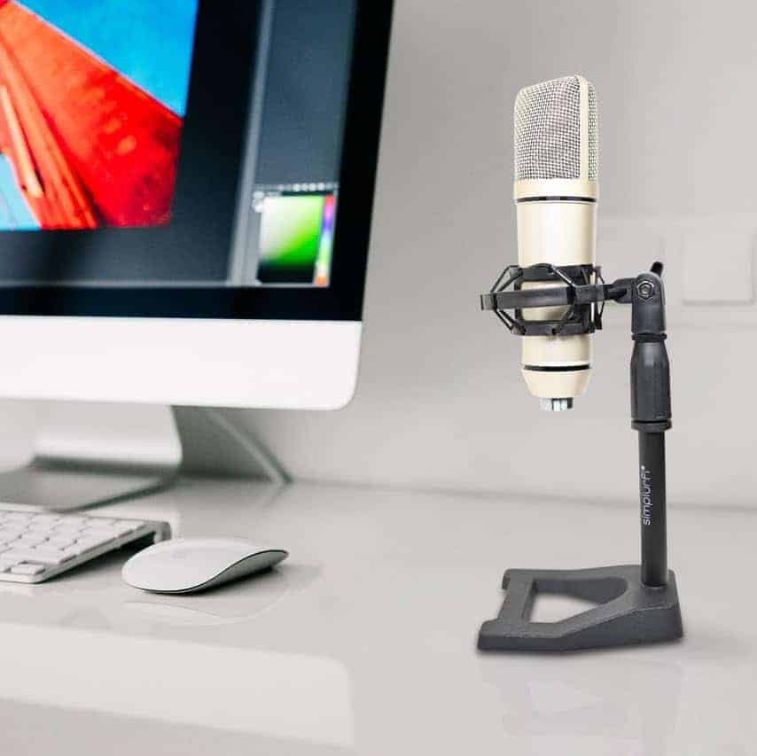 Paquete de 2 Soportes de Micrófono de Escritorio Simplurfi - Imagen 7