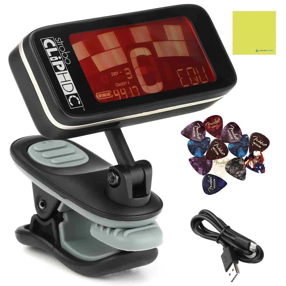 Afinador de Clip Peterson StroboClip HDC (Pantalla a Color,