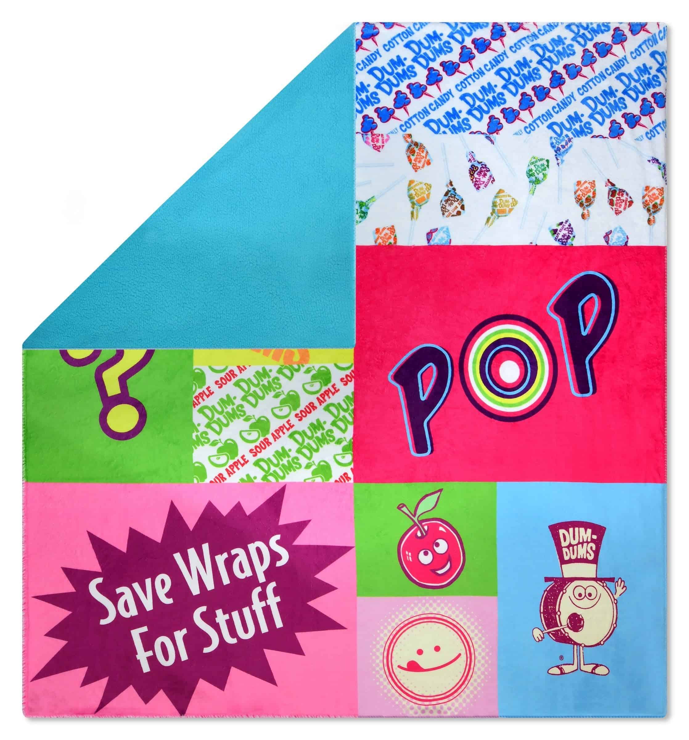 Manta Reversible iscream Dum Dums de Felpa Sedosa 56" x 60" - Imagen 3