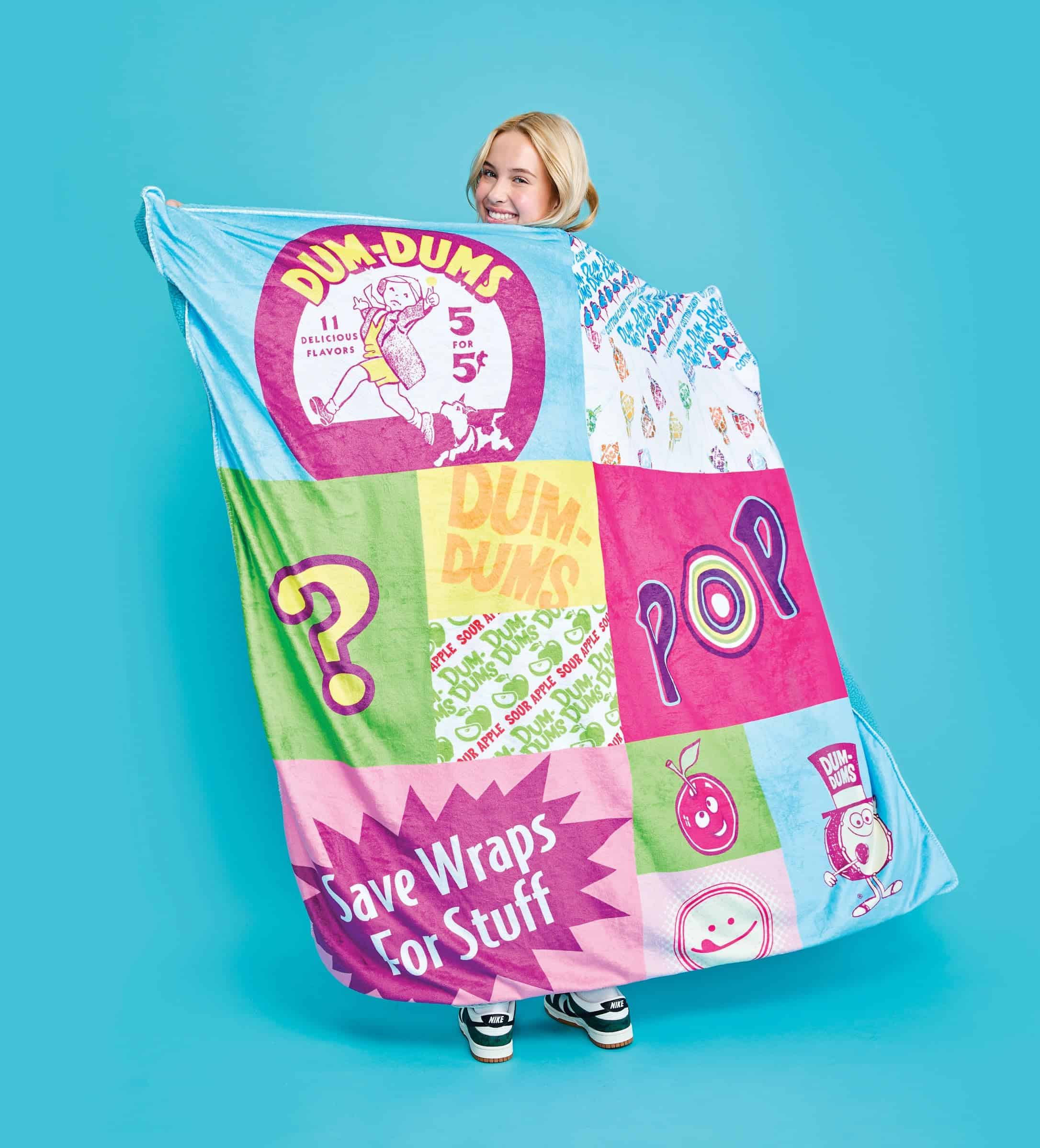 Manta Reversible iscream Dum Dums de Felpa Sedosa 56" x 60" - Imagen 6