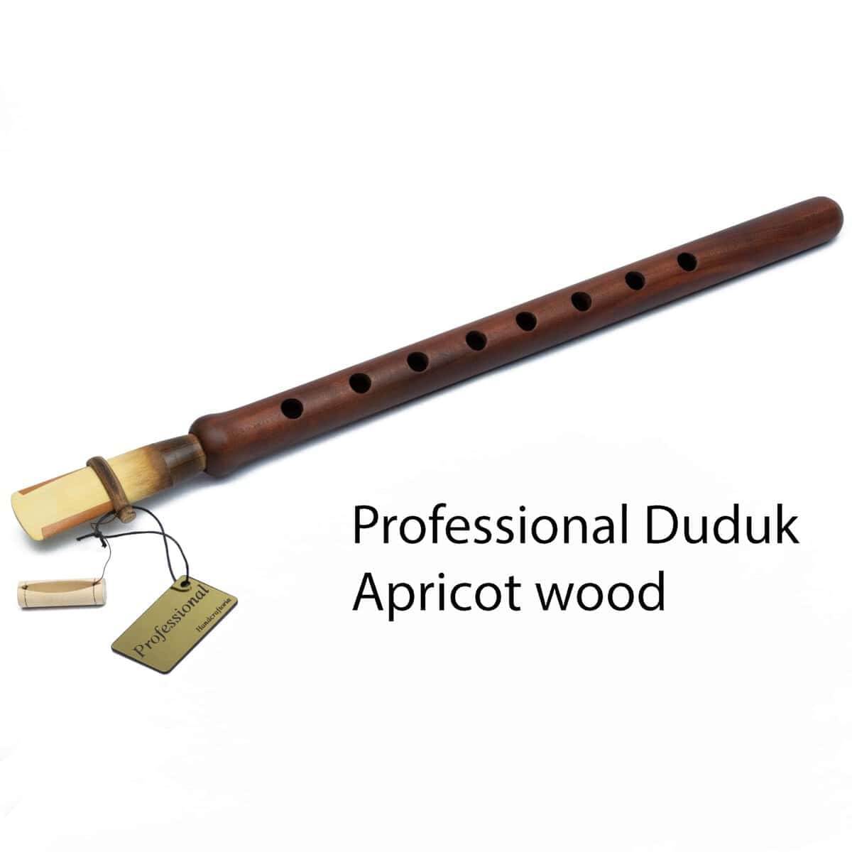 DUDUK Armenio Profesional de madera de albaricoque, estuche - Imagen 3