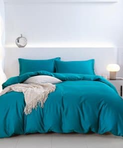 Juego de Funda de Edredón Verde Botella TIANRUIKA, Tamaño