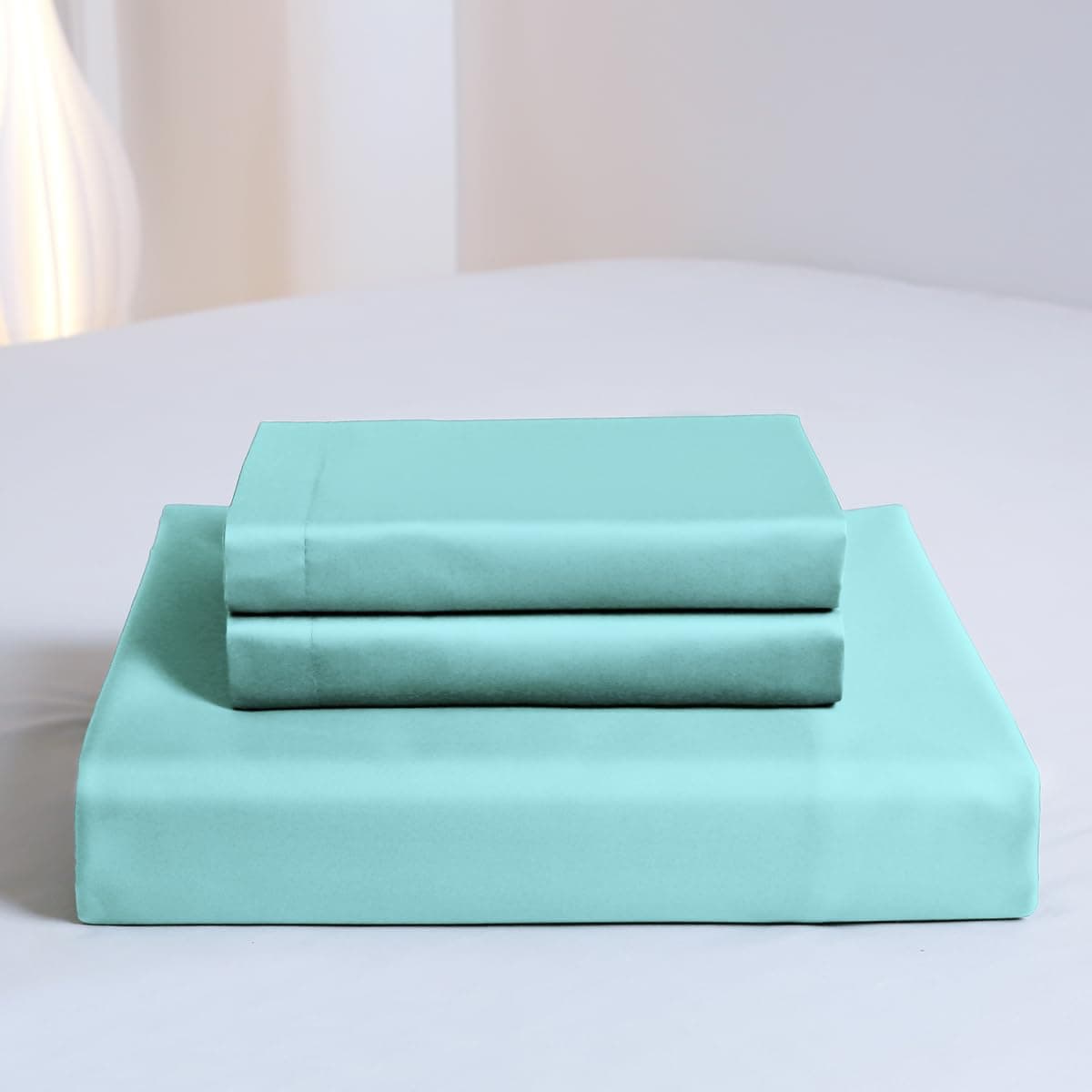 TIANRUIKA Funda de Edredón de Tamaño Queen en Color Verde - Imagen 6