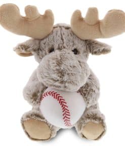 Peluche de Alce Sentado DolliBu con Pelota de Béisbol -