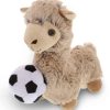 Peluche de Llama Beige DolliBu con Balón de Fútbol - Llama