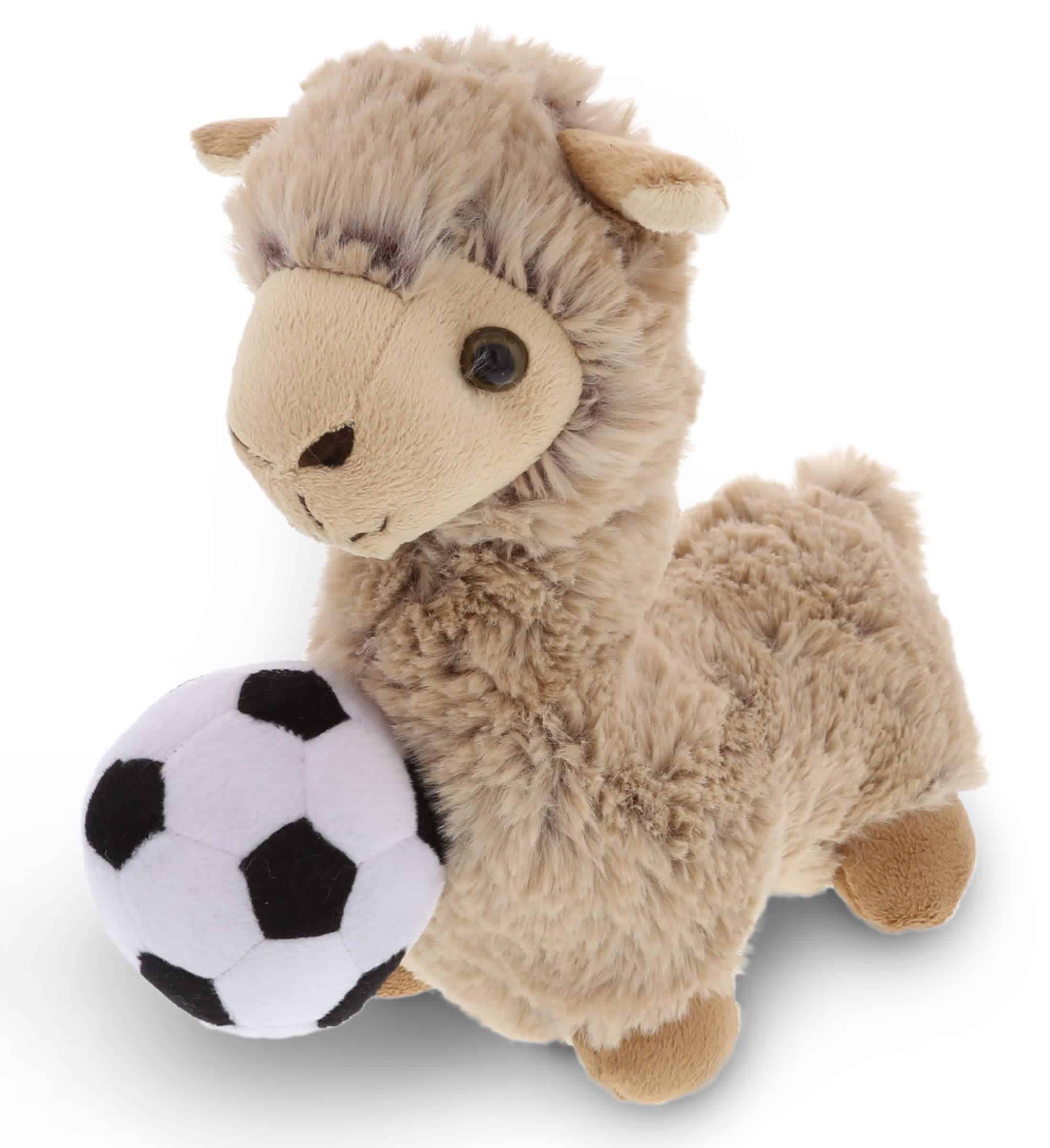 Peluche de Llama Beige DolliBu con Balón de Fútbol - Llama