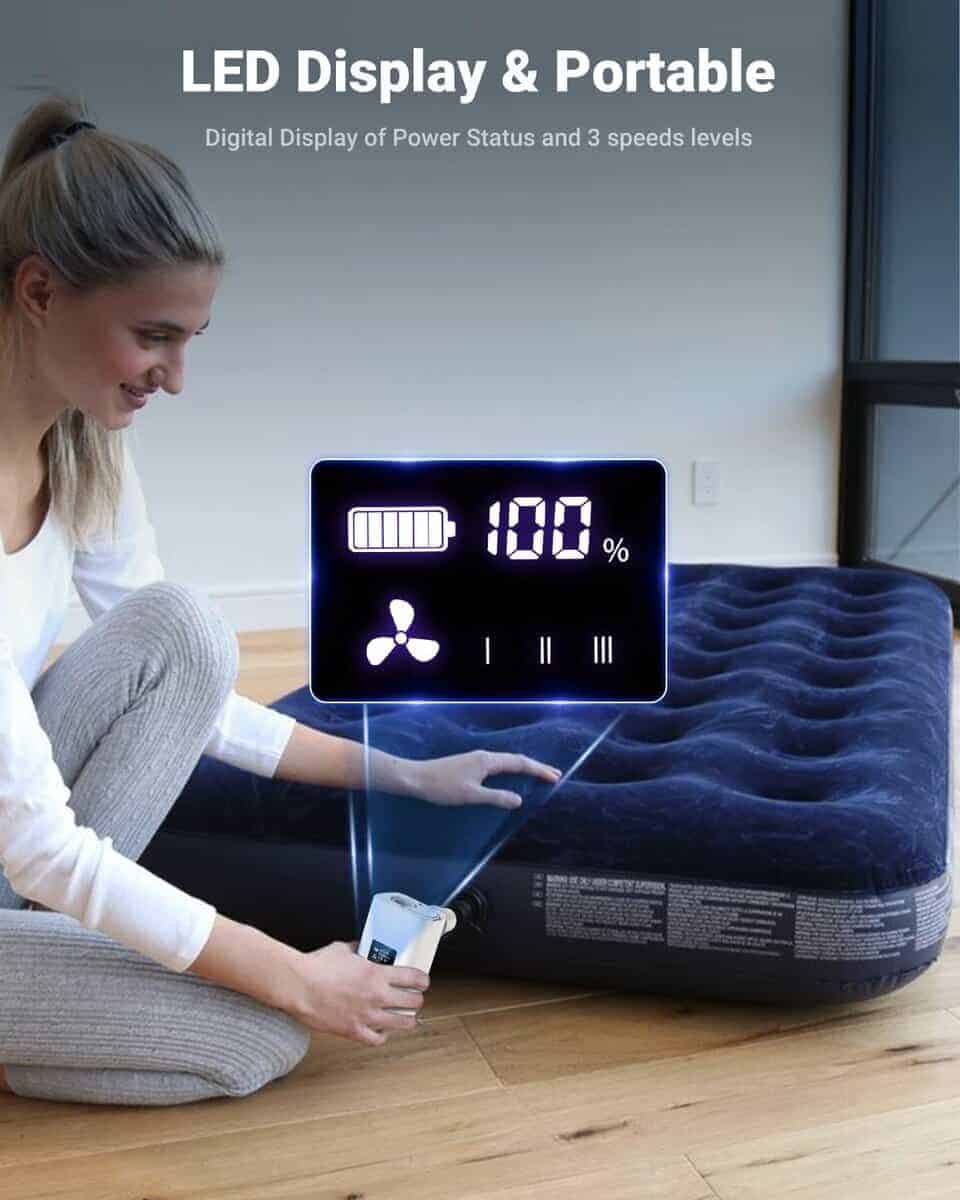 Mini Bomba de Aire, Bomba de Aire Portátil con Batería de - Imagen 6