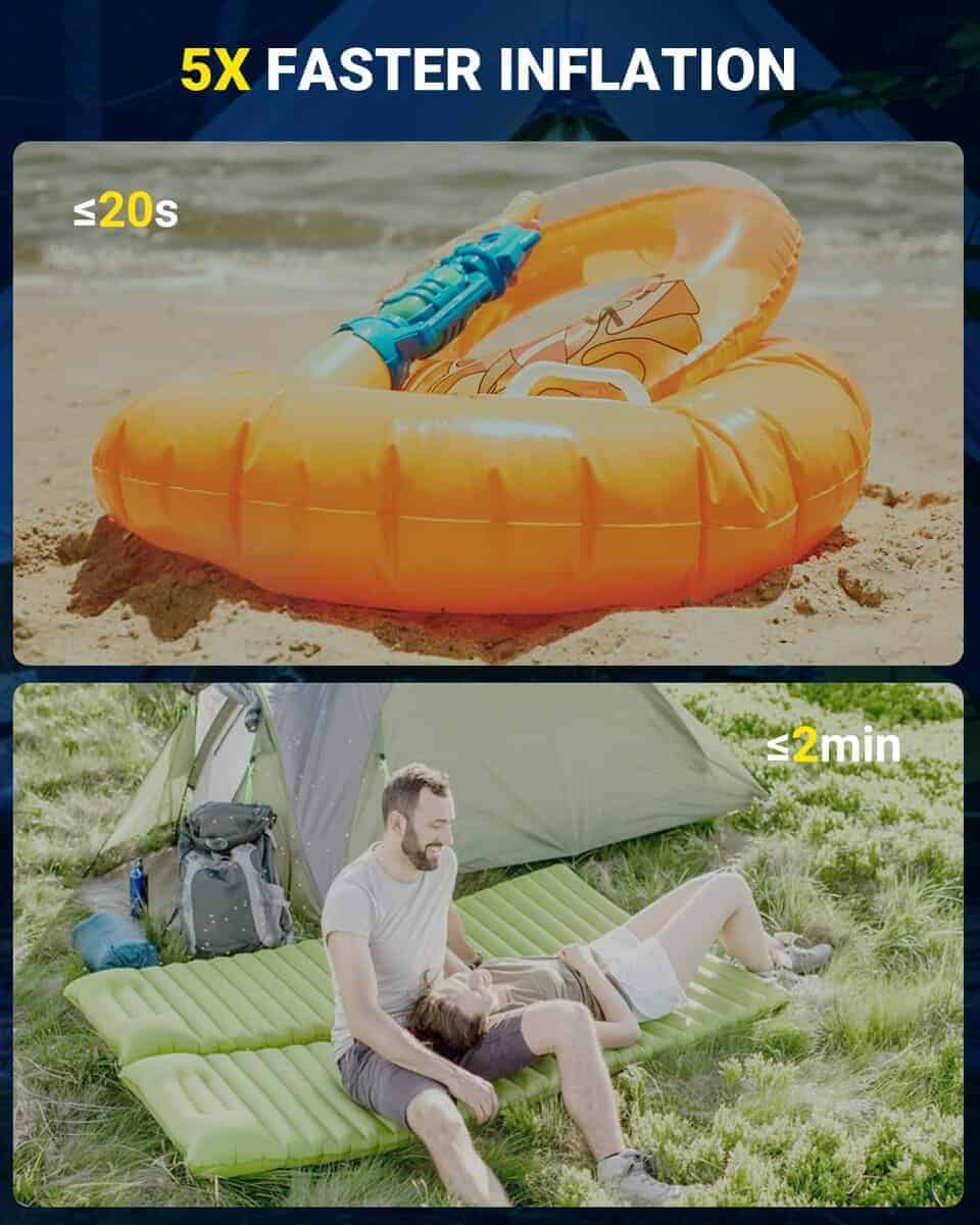 Mini Bomba de Aire, Bomba de Aire Portátil con Batería de - Imagen 3