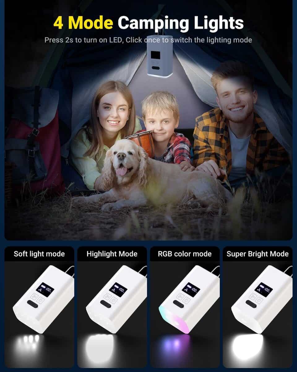 Mini Bomba de Aire, Bomba de Aire Portátil con Batería de - Imagen 8