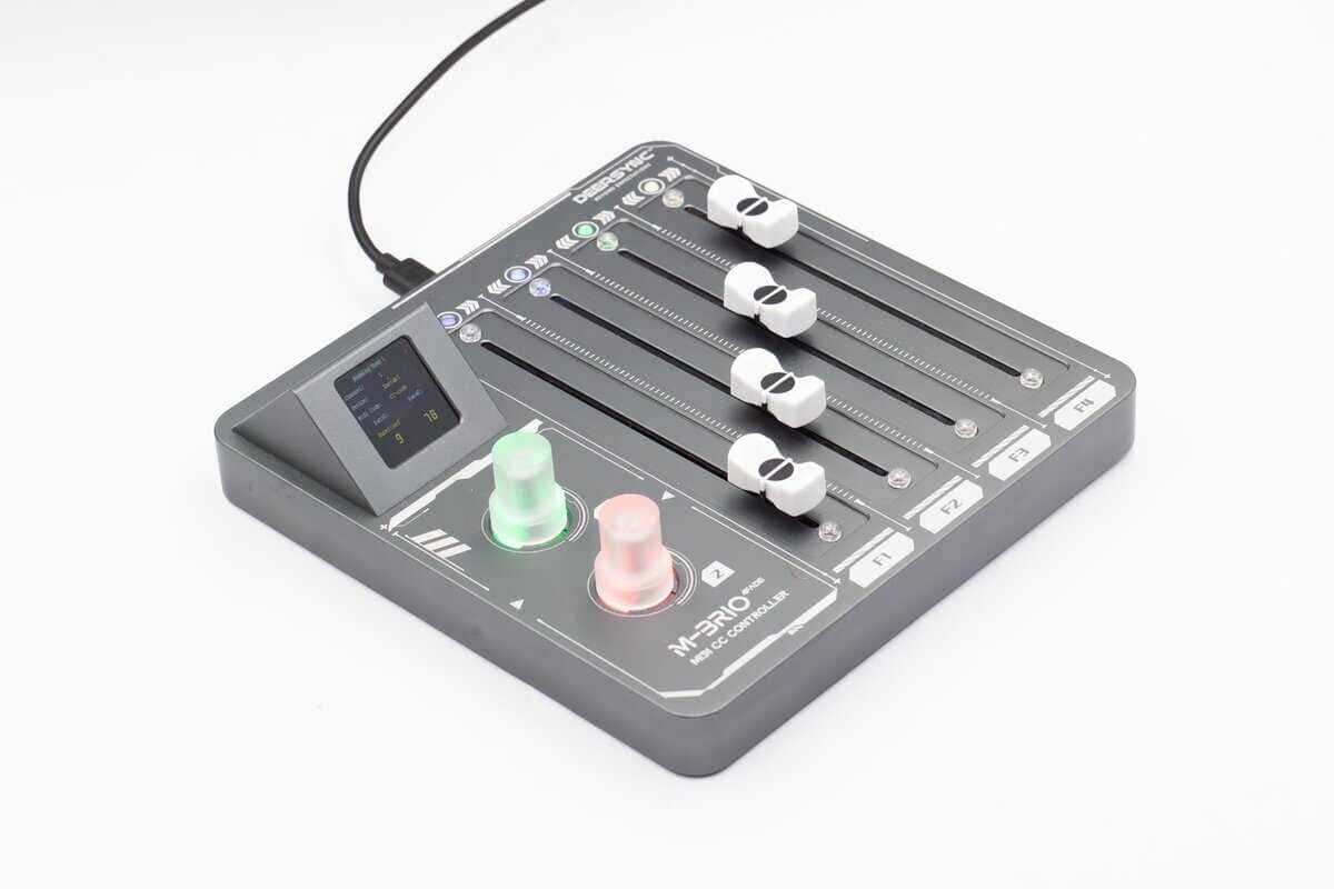 Controlador MIDI CC Deersync M-BRIO-4FADE con 4 Faders - Imagen 7