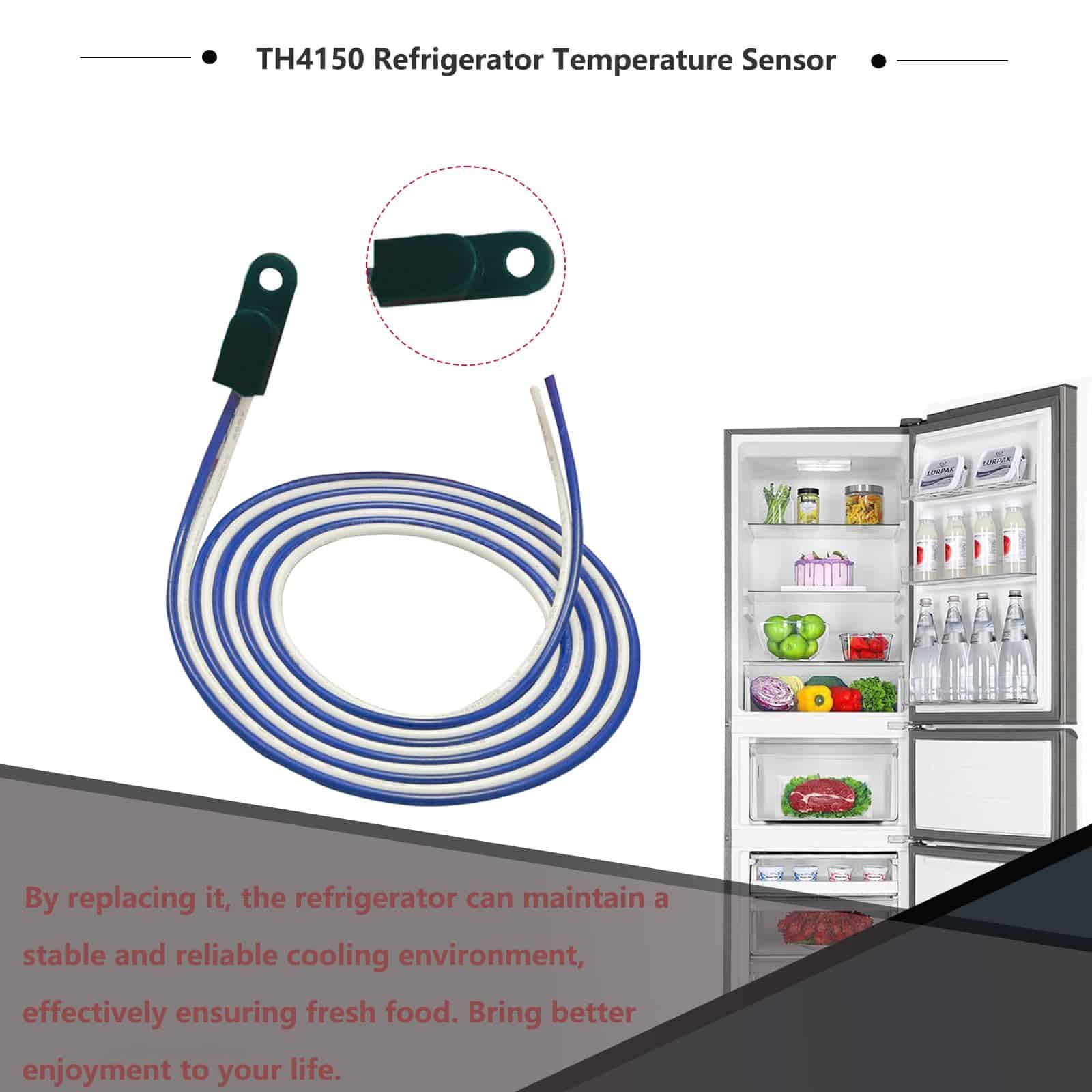 Sensor de Temperatura de Refrigerador TH4150 4204150 - Imagen 7
