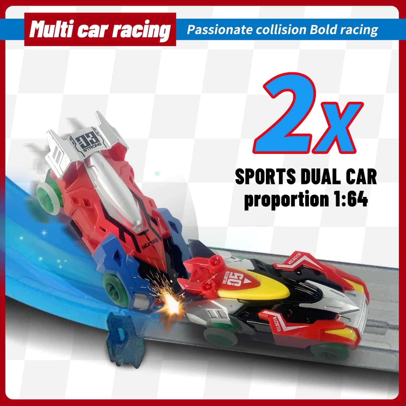 Coches de carreras de ranura de montaje magnético NSUKAKULU - Imagen 3